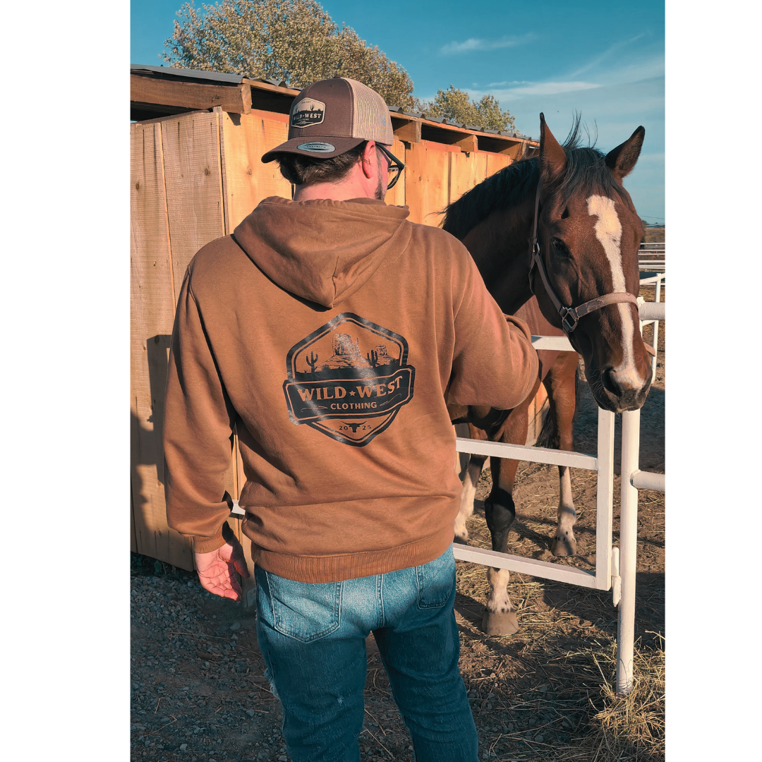 Hoodie Wild West | Logo Utah (dos)