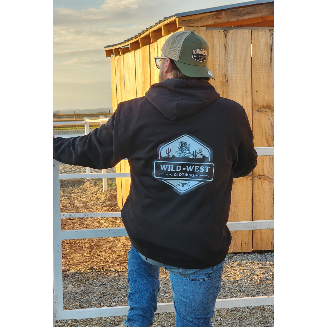 Hoodie Wild West | Logo Utah (dos)