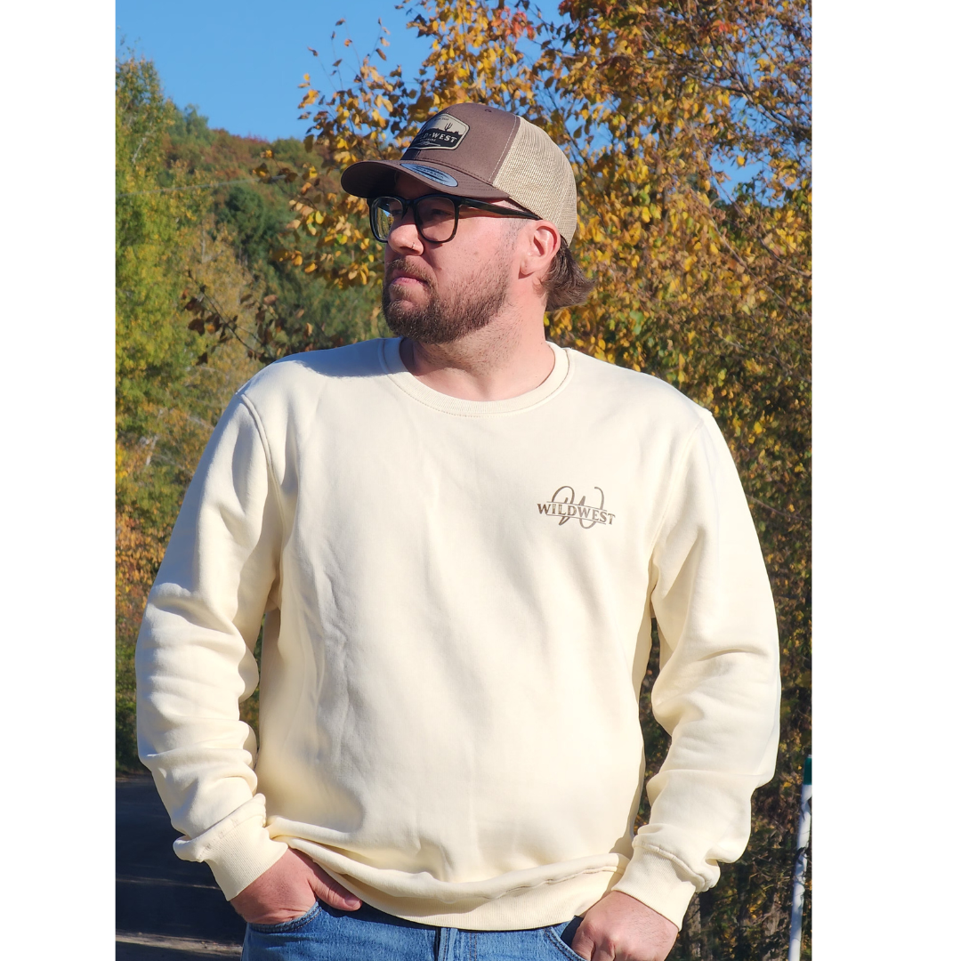 Crewneck Wild West | Logo Sunset (dos)