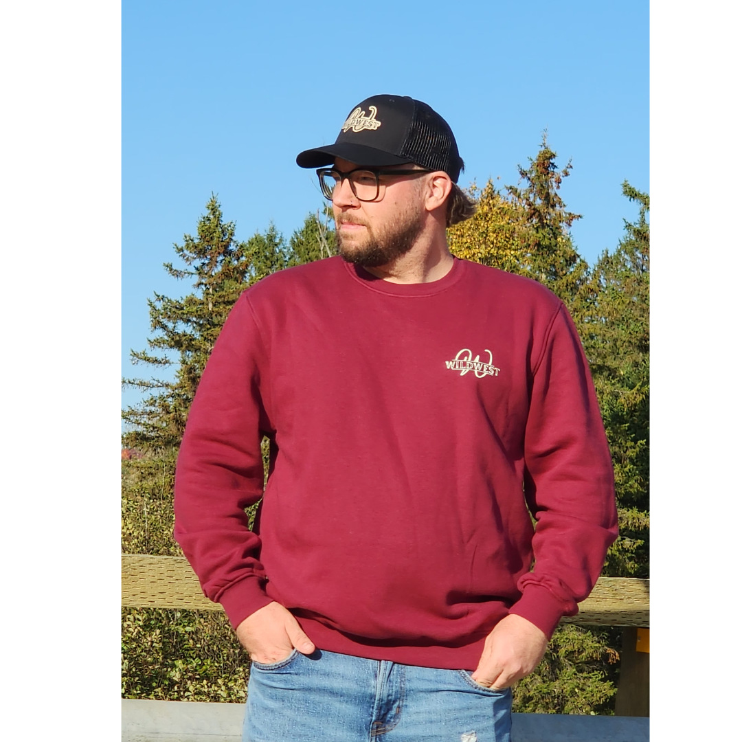 Crewneck Wild West | Logo Sunset (dos)